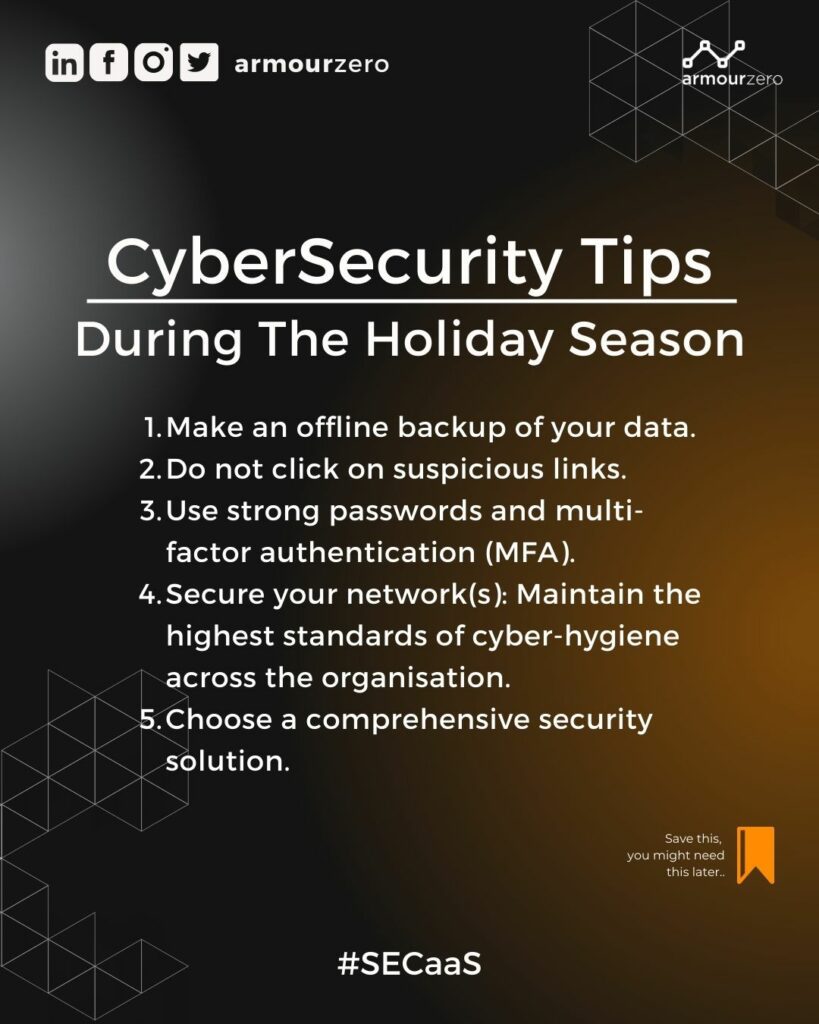 Cybersecurity Threats During The Holidays - ArmourZero